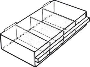 Trennwand Satz a 16 Stk. für Schublade Typ D