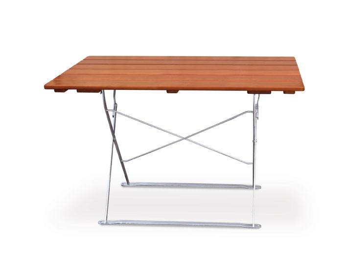 Gartentisch / Biergartentisch klappbar Classic 70x120cm ocker/verzinkt