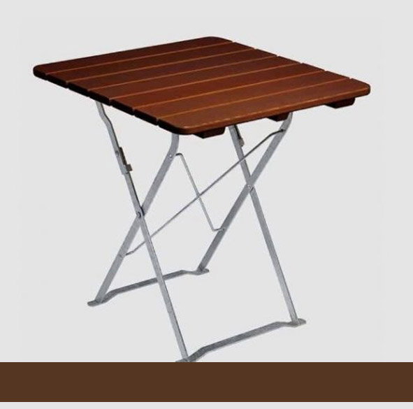 Gartentisch klappbar dunkelbraun T 5190 70x70cm