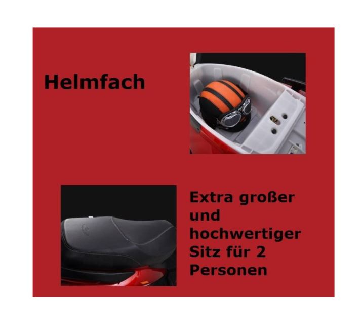Elektroroller Falcon - Falk 45Km/h - 3.4 d-Grau Lithium Akku