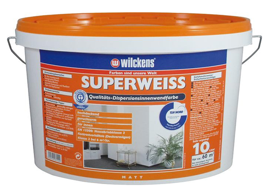 Wilckens® Dispersionsinnenwandfarbe superweiss matt 10L
