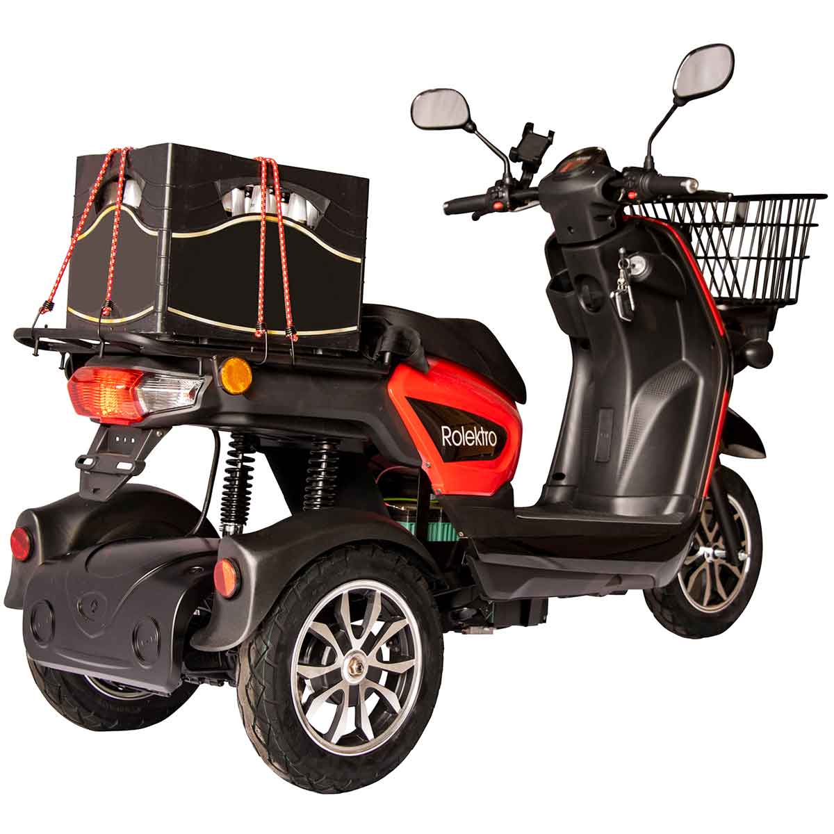 Rolektro E-Carrier 25 V.3 Elektro-Dreirad Lithium 25 km/h rot