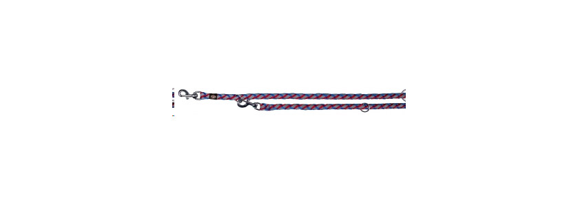 Hundeleine verstell Reflect Nylon Trixie Cavo L-XL Ø18mm 200cm blaurot