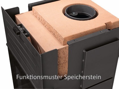 Kaminofen Justus Diego wärmePLUS raumluftunabhängig Stahl schwarz 6kW