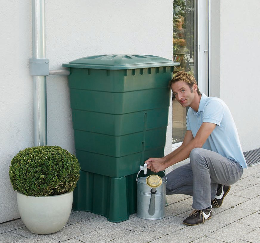 Garantia Sockel Unterstand eckig Regentonne 300 Liter eckig
