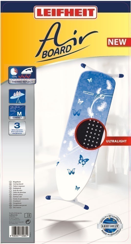 Leifheit Bügelbrett / Bügeltisch Airboard Compact M 120 x 38 cm