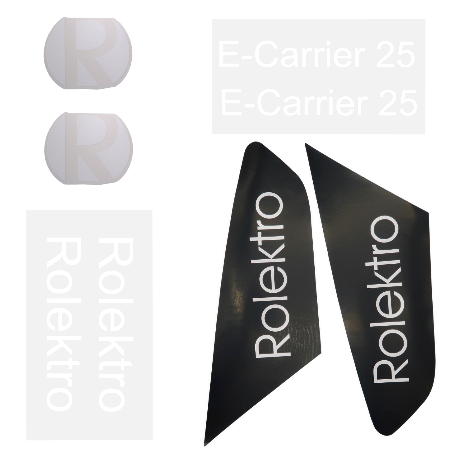 Rolektro Rolektro Aufkleber Set für Carrier25V2/V3