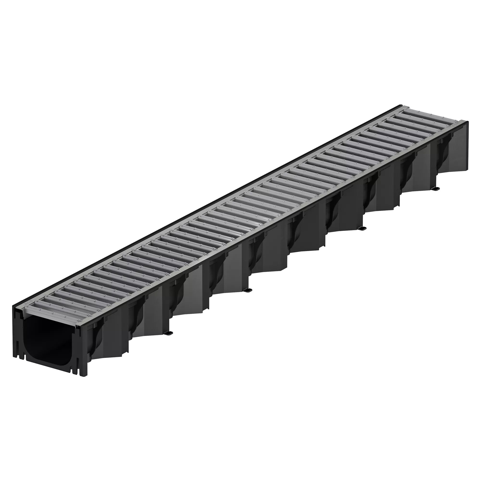 Aco Kunststoffrinne mit Stegrost Hexaline 100 cm
