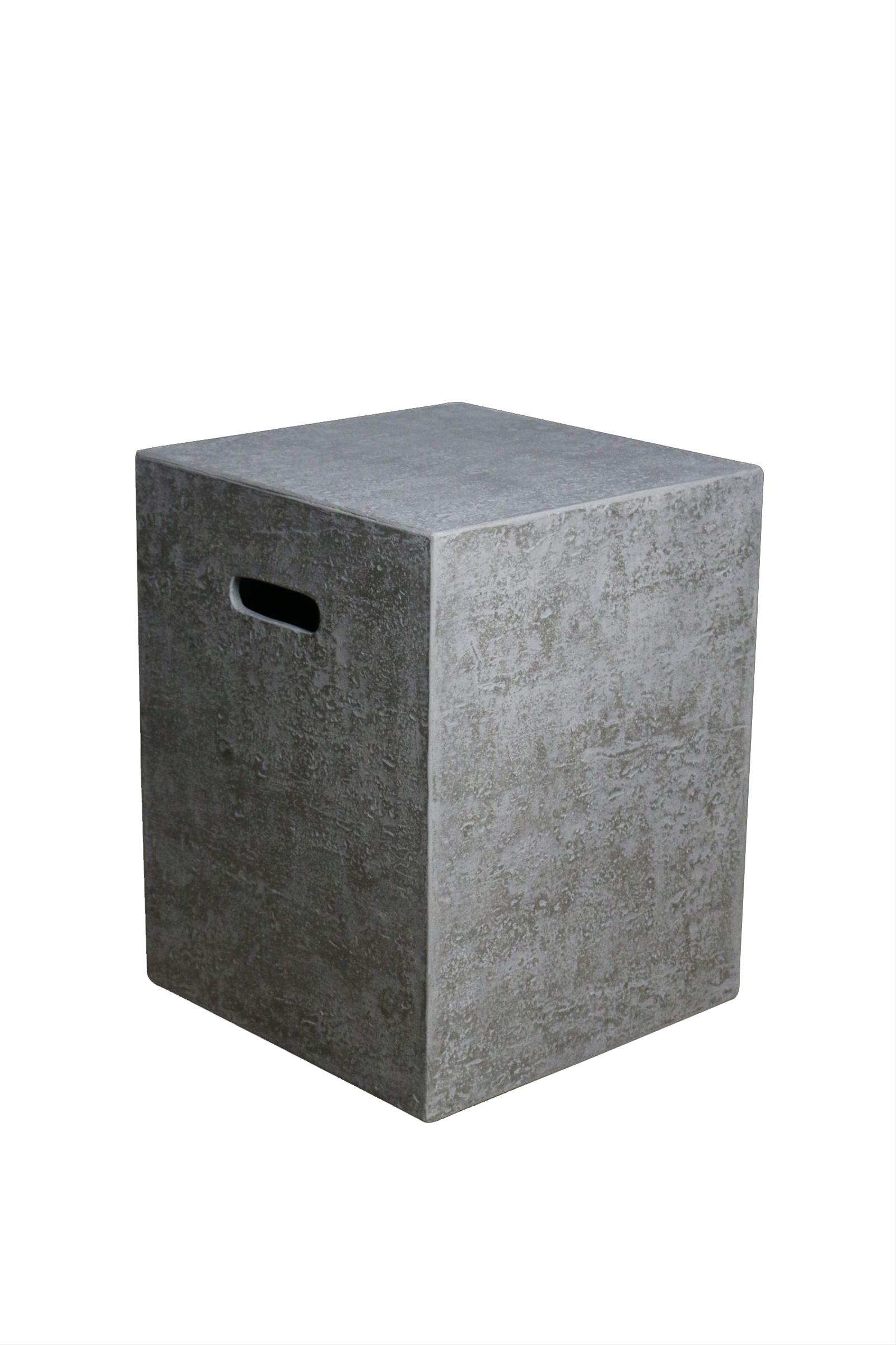 GardenForma Abdeckung für 5kg Gasflasche Faser-Beton Travertiner