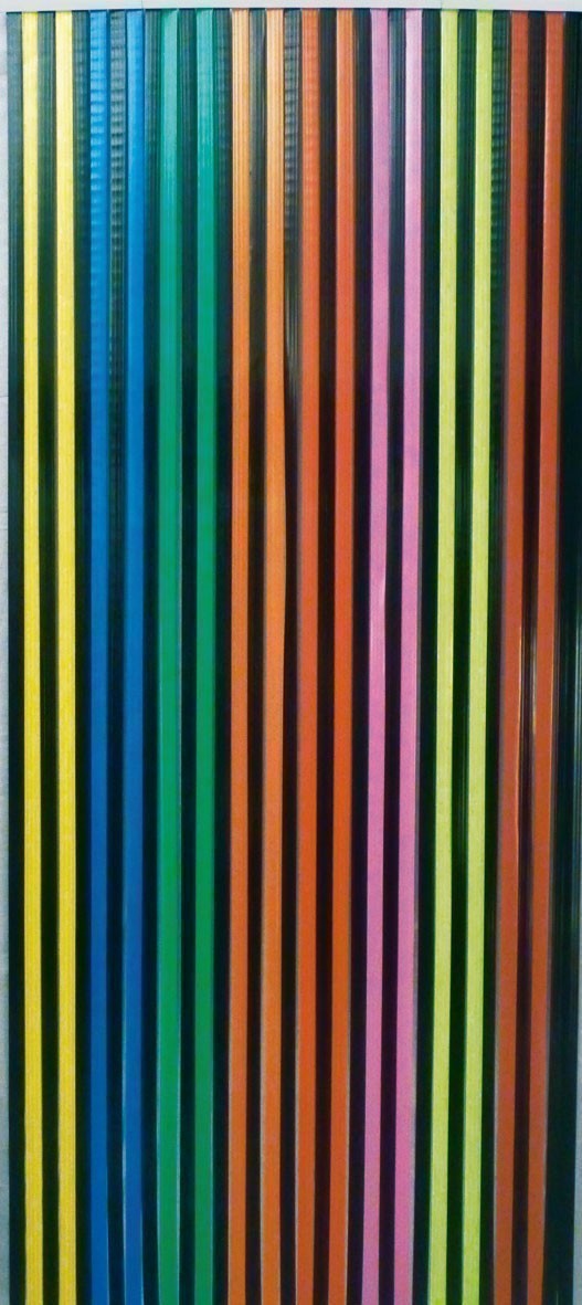 Vorhang / Streifenvorhang Conacord Multicolor Länge 200cm