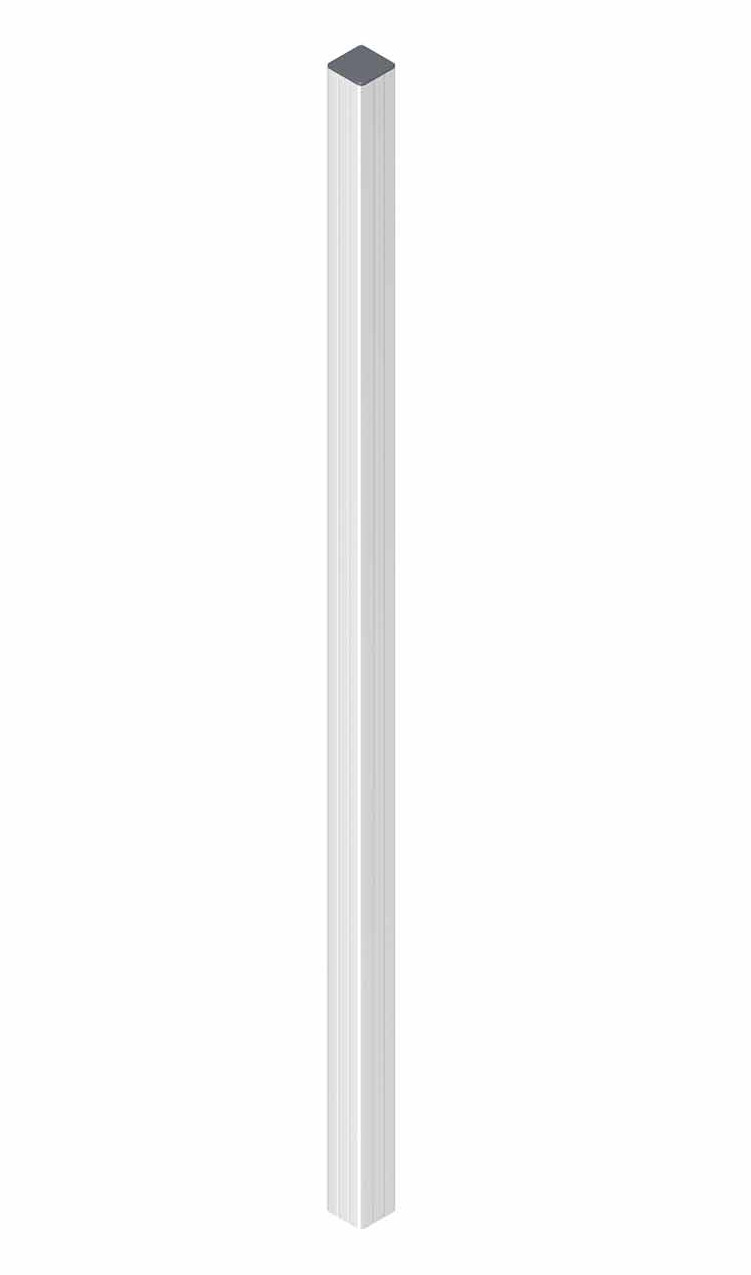 EASY-FENCE Alu-Pfosten Silber 7 x 7 x 235 cm