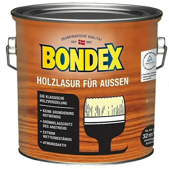 BONDEX HOLZLASUR FÜR AUSSEN oregon pine 2,5L
