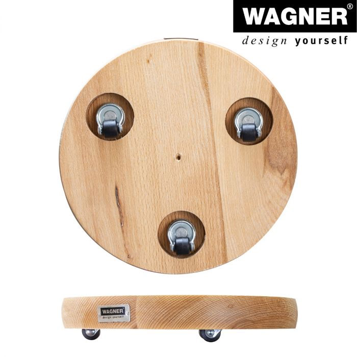 Multiroller Pflanzenroller Holz rund 250 mm für 100 kg