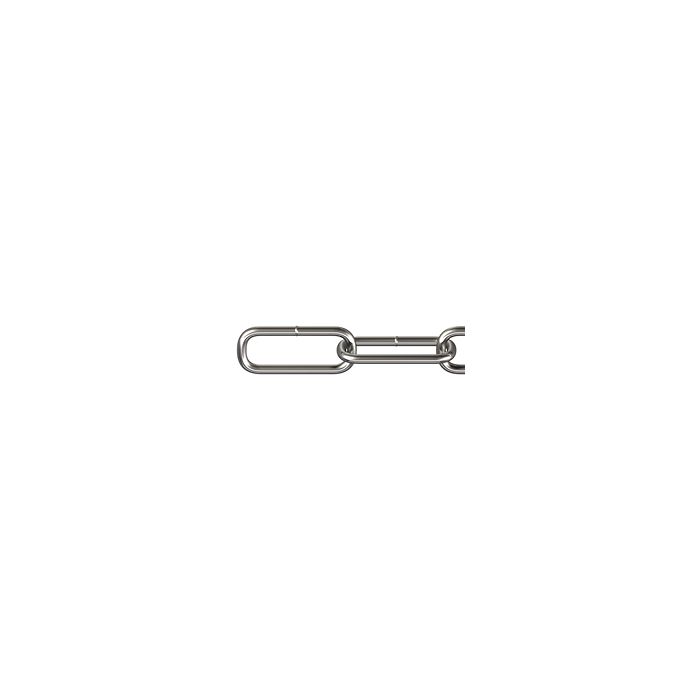 Edelstahlkette 4 × 32 mm langgliedrig, V2A, Meterware