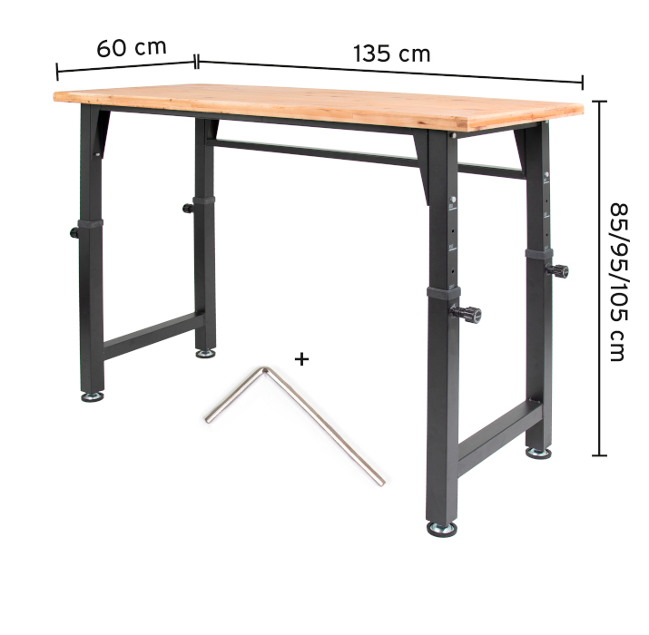 rikta® Werkbank höhenverstellbar