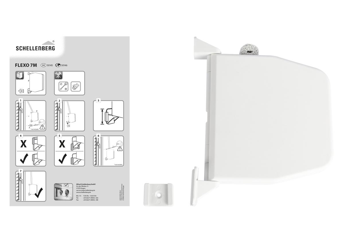 Aufschraubwickler für Rolläden MINI FLEXO weiß