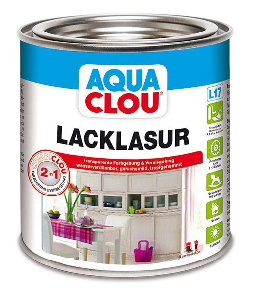 Aqua Combi Lacklasur blau L 17  375 ml