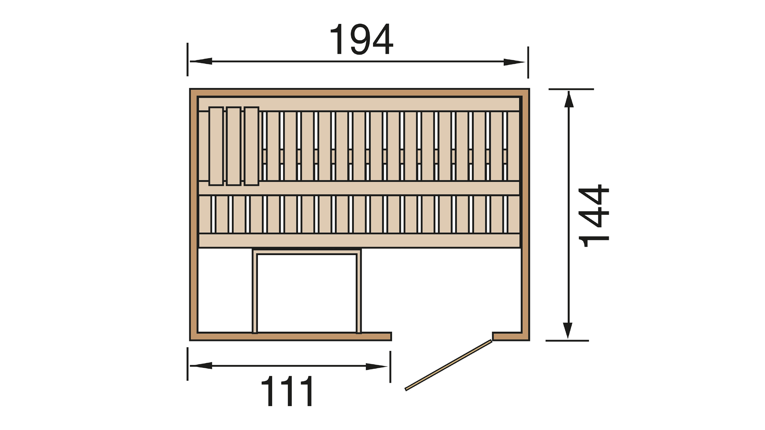 Weka Sauna HALMSTAD 1 GT