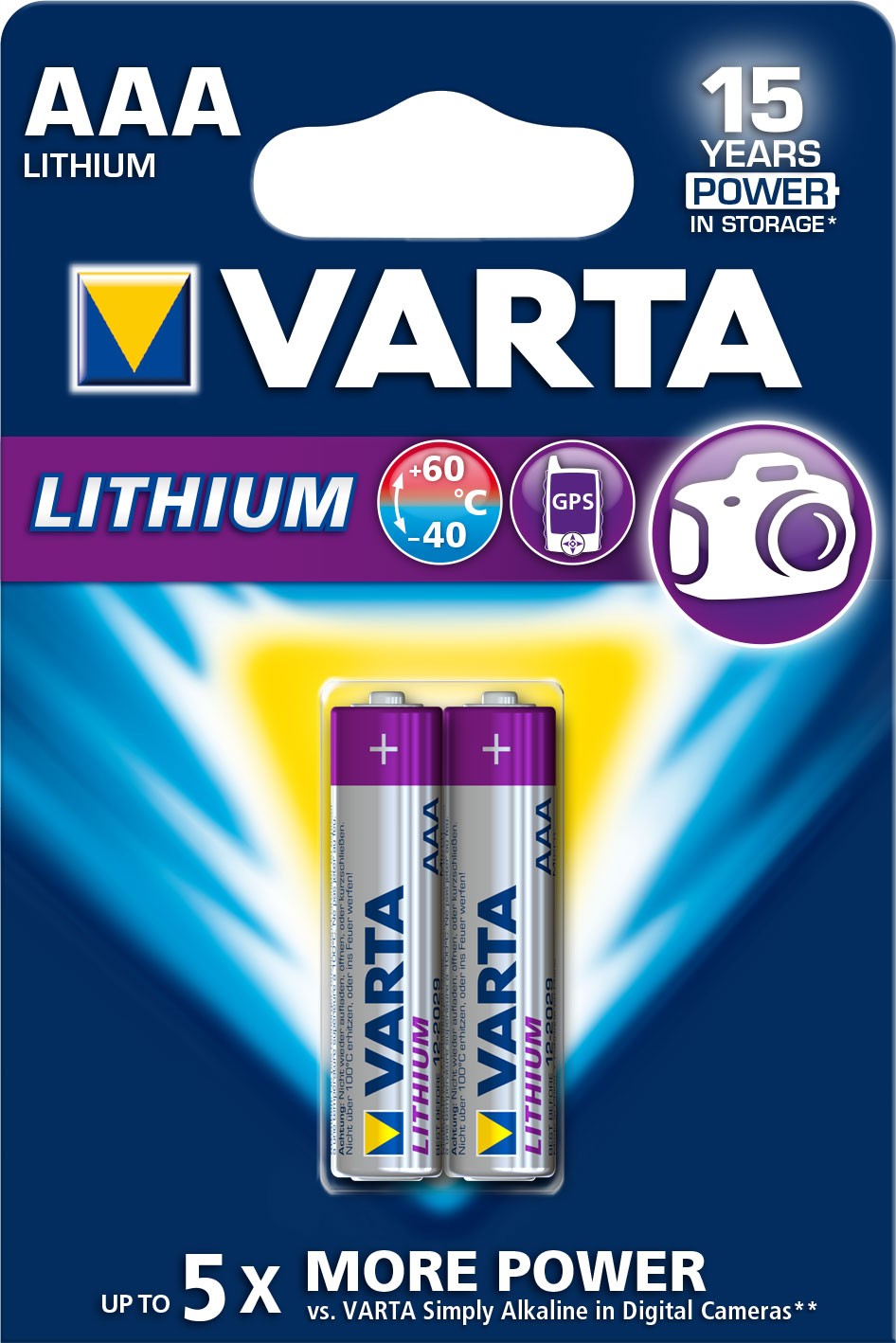 VARTA Lithium AAA 1,5 Volt 2 Stück
