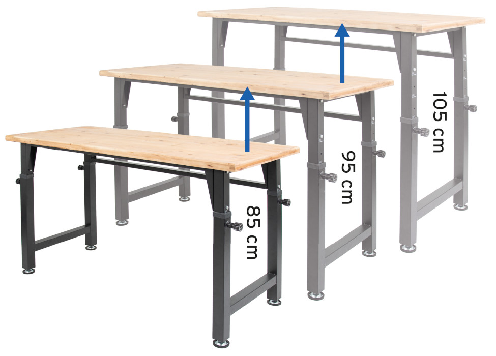 rikta® Werkbank höhenverstellbar
