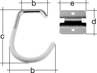 GAH Alberts Sportgerätehalter / Haken für Fahrrad 5x9x11,5x6cm