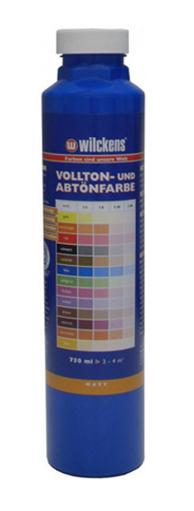 Wilckens® Vollton- und Abtönfarbe Blau matt 750ml