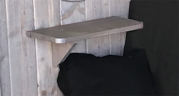 Weka Ablageset silbergrau für Sitzlaube Merano
