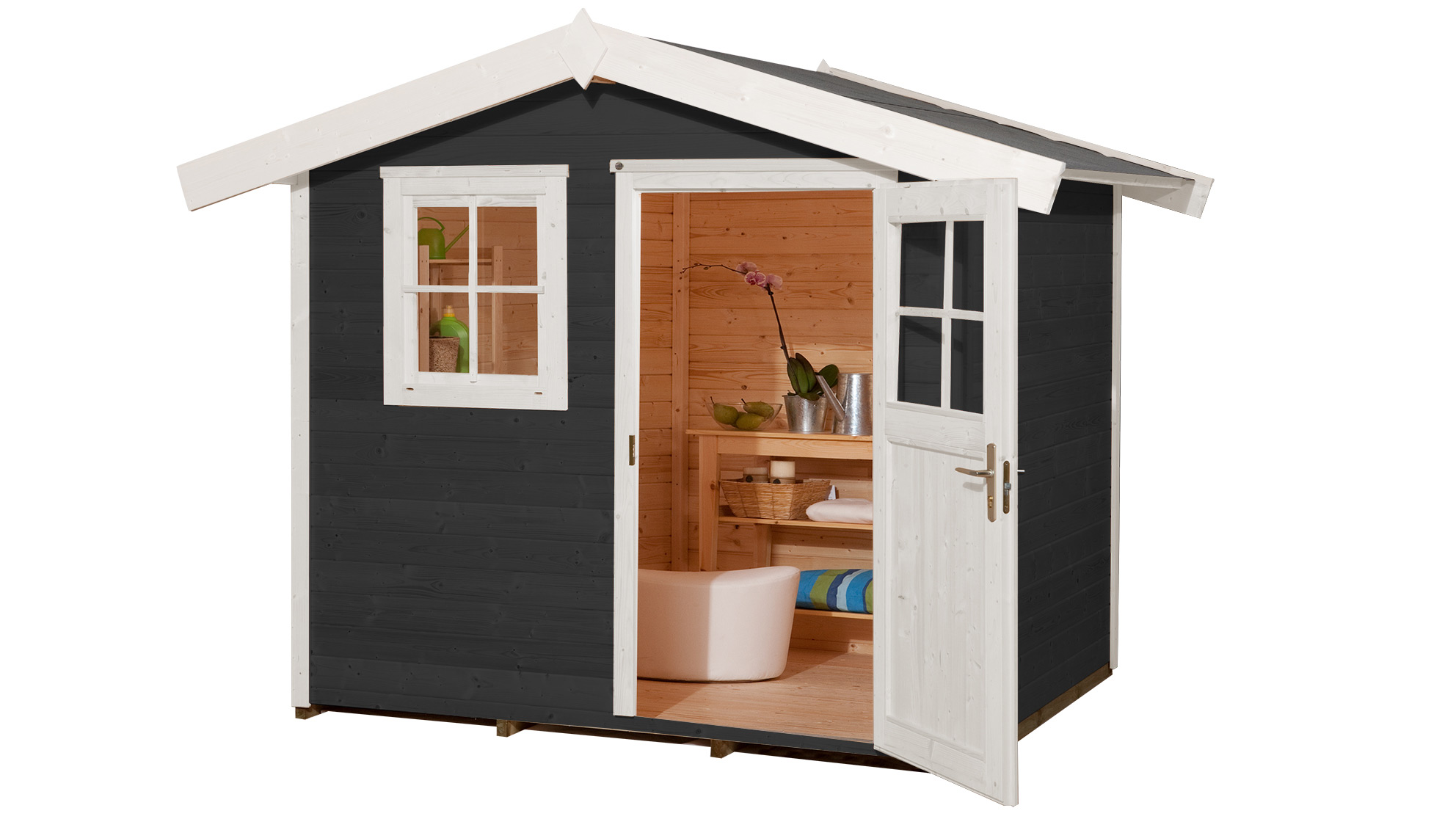 weka Gartenhaus 123 Gr.2 anthrazit