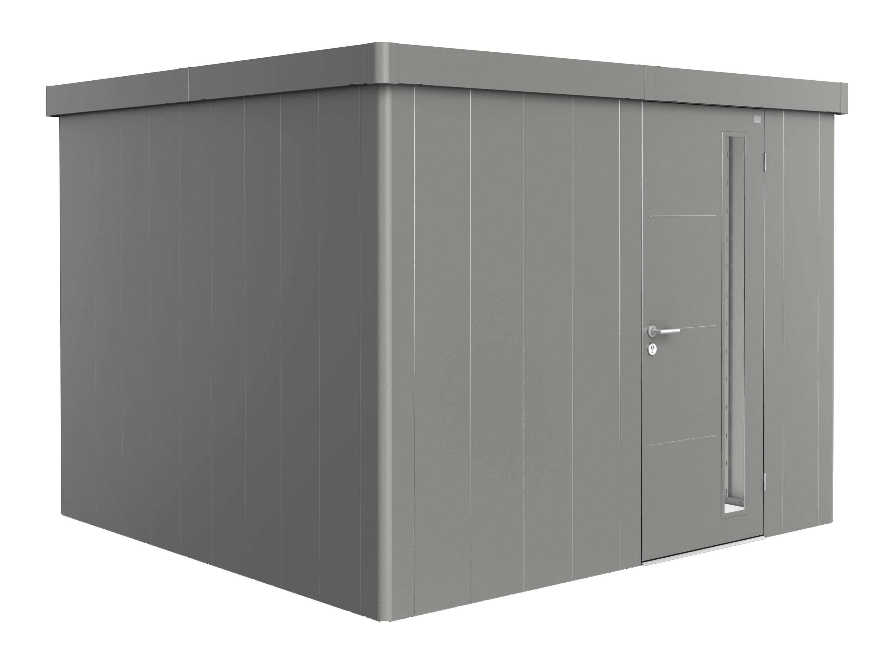 Biohort Gerätehaus Neo 3C Standardtür quarzgrau