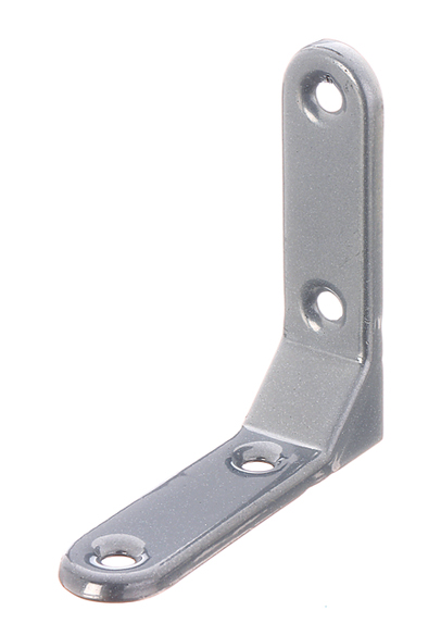 Zierwinkel Alberts aluminiumgrau geprägt 75x75x20mm