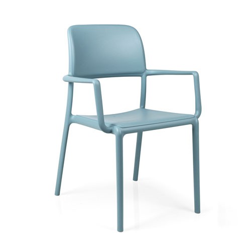 Nardi Gartensessel / Stapelsessel Riva Kunststoff celeste