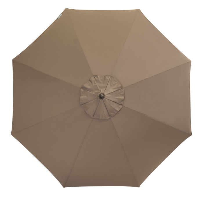 Doppler Sonnenschirm Alu Wood Ultra D846 greige Ø350cm