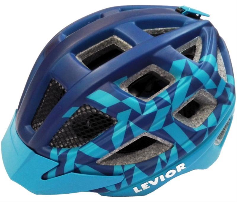 Jugendfahrradhelm Levior Kailu Gr. 53-59cm blau