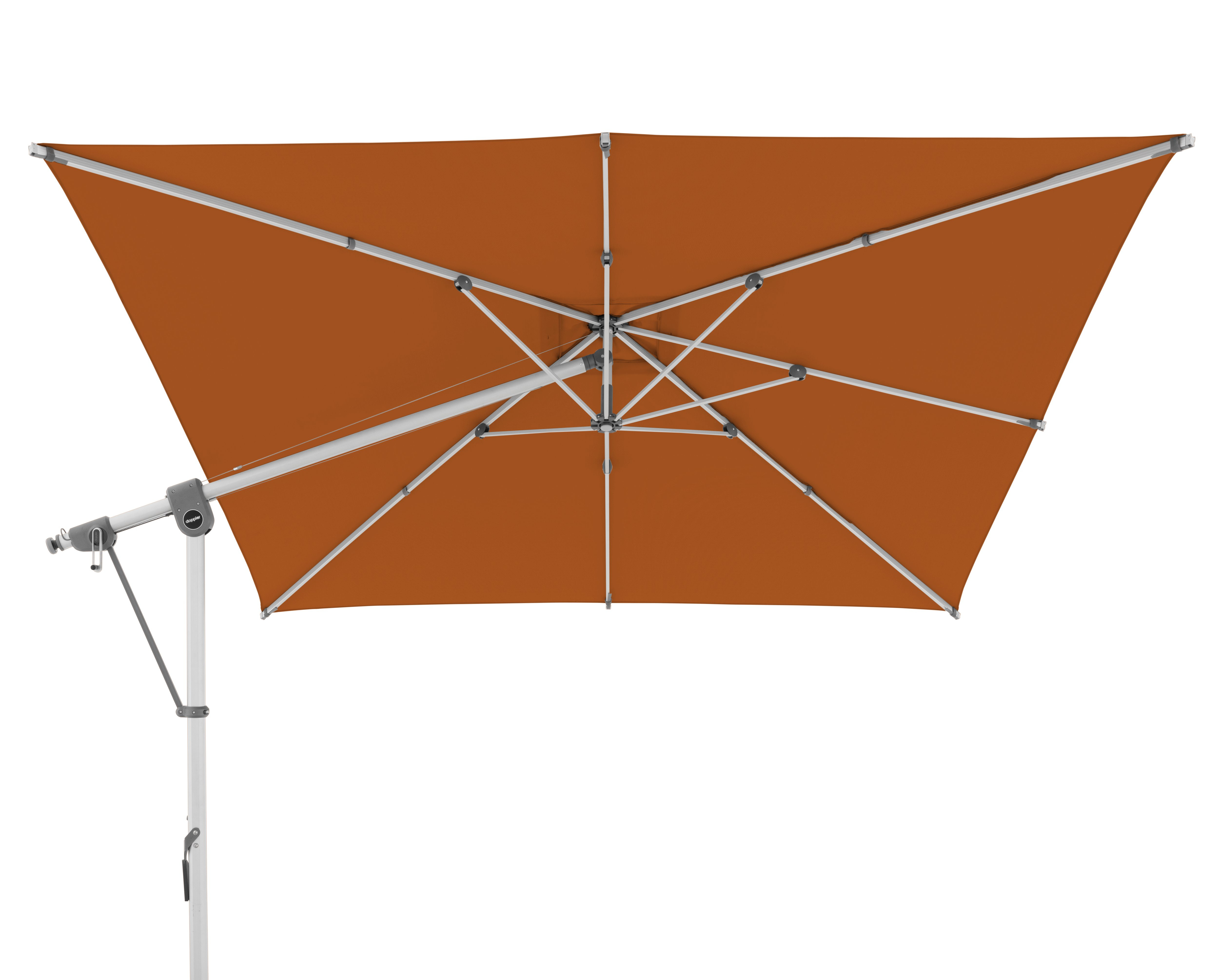doppler® Sonnenschirm Pendelschirm EXPERT 3x3m D.831 terracotta