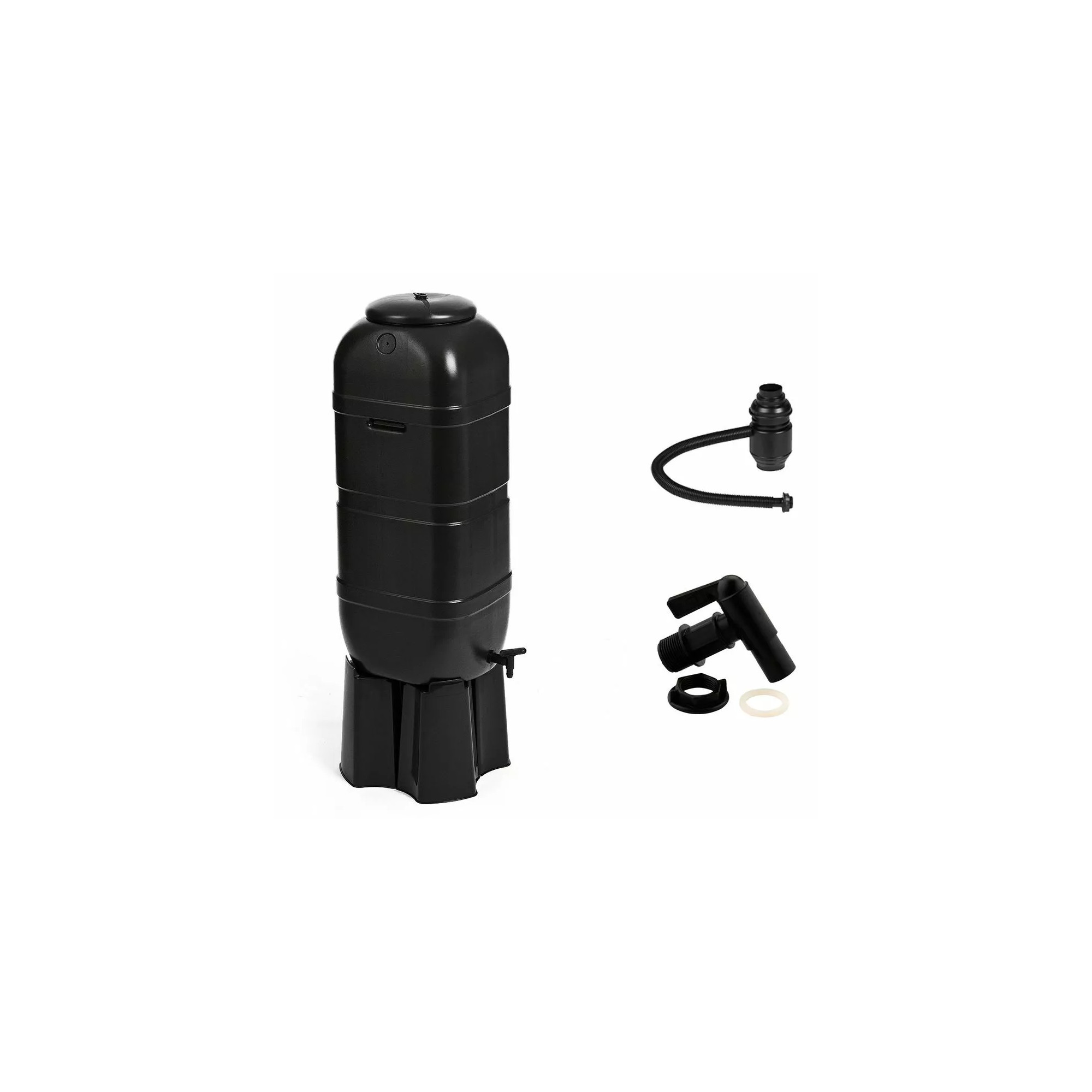 Regentonne Wassertonne Regenfass Wasserfass + Stand + Füller 1