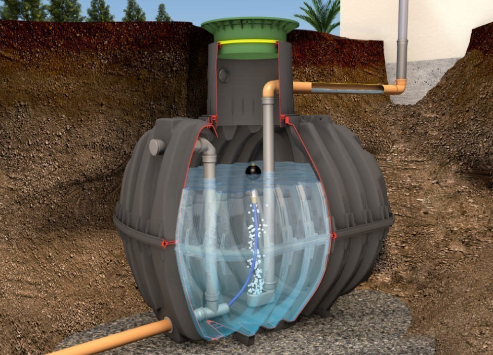 Regenwasser Rückhaltezisterne Carat Plus 3.750L NV 2.250L GRAF 370519