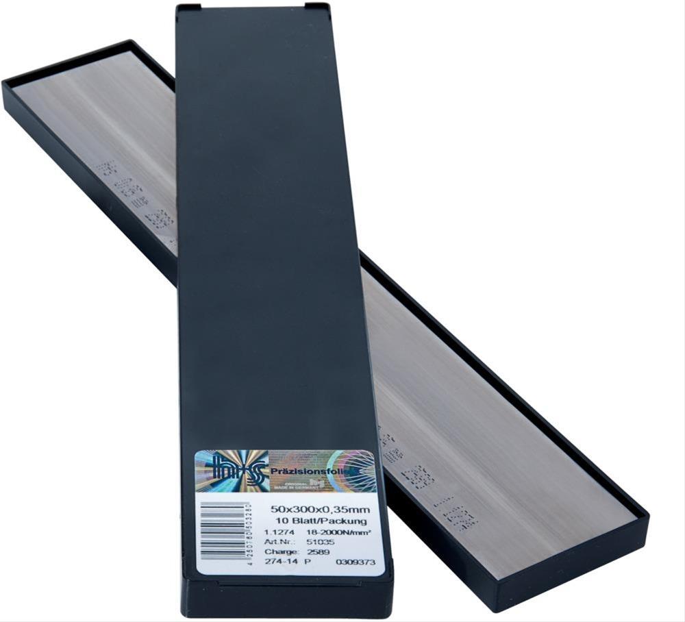 Metallfolien Pl. rostfrei50x300x0,10mm 10Bl/P H+S