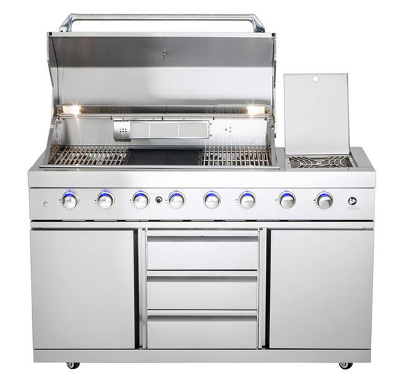 All'Grill® Gasgrill Modul Grundgrill mit Seitenbrenner inkl Air System All'Grill® Gasgrill Modul Grundgrill mit Seitenbrenner inkl Air System