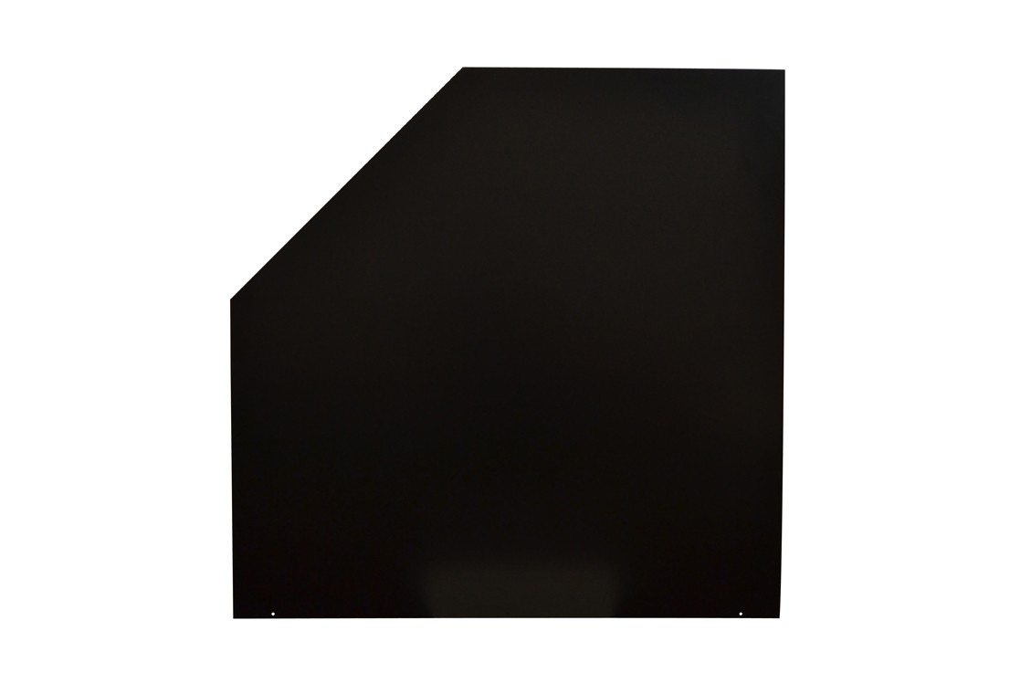 Funkenschutzplatte Stahl grau / schwarz 110x110cm 5-Eck