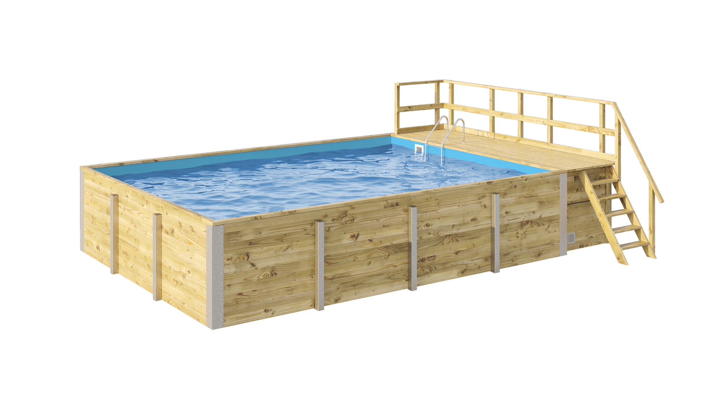 weka Massivholzpool 595 Gr. 2, Folie Blau