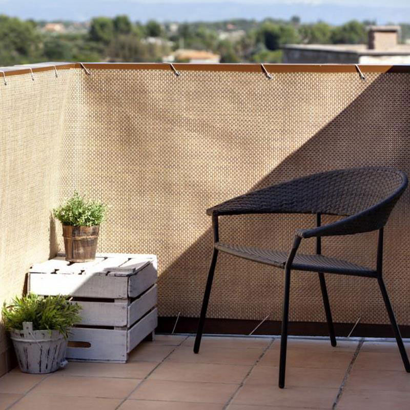 Sichtschutzzaun / Balkonblende exklusiv Rattan Noor 90x300cm kupfer bei