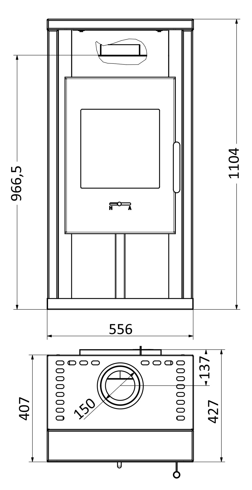 Wamsler Kaminofen Yuna Naturstein 6 kW