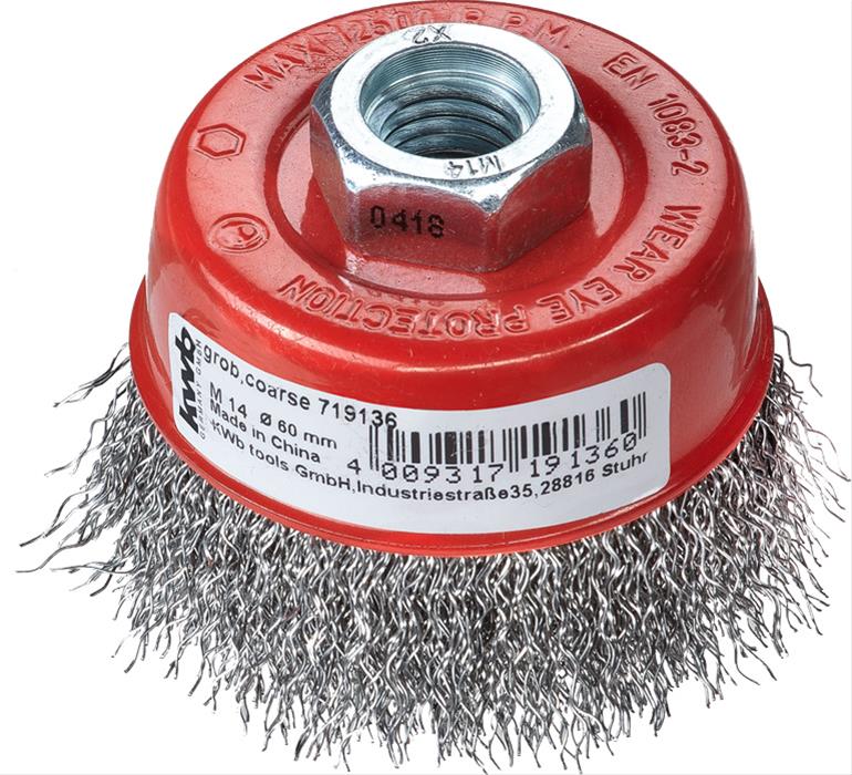 AGGRESSO-FLEX® Topfbürste, HSS Stahldraht, gewellt, lose, 60mm