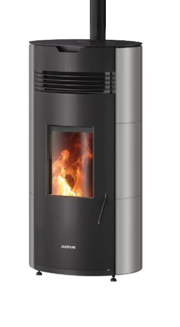 Pelletofen Justus Norta schwarz Taupe 8kW