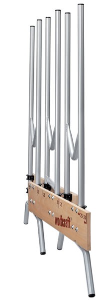 Sägebock Rundrohr / Buchenholz Wolfcraft klappbar 70 x 67,5 x 112 cm