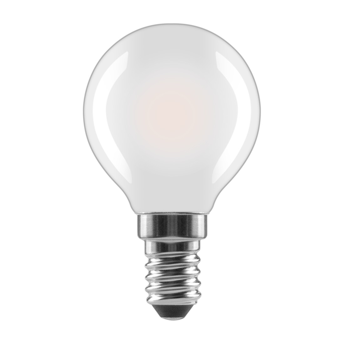 Xavax LED-Filament E14, 4 W, 470 lm, Tropfen P45, matt, dimmbar