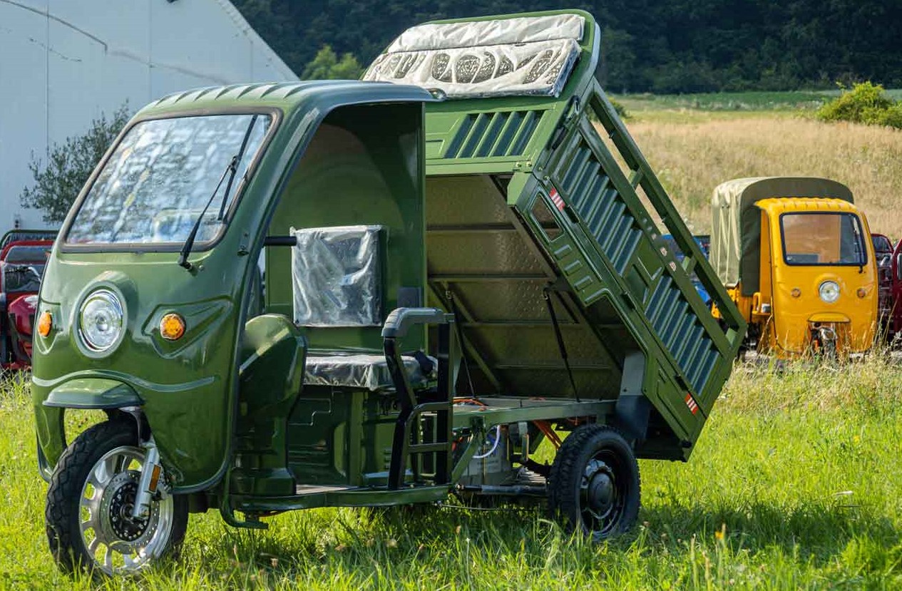 JinPeng Cargo Muli 400 Elektro-Transporter mit Kabine grün