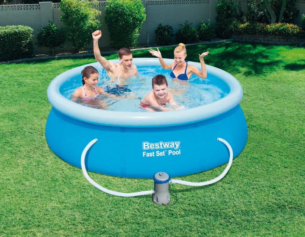 Pool / Fast Set Quick Up Pool Bestway Set mit Filterpumpe Ø244x66cm