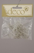 Kaemingk Weihnachtskugel - Aufhänger 50 Stück Silber