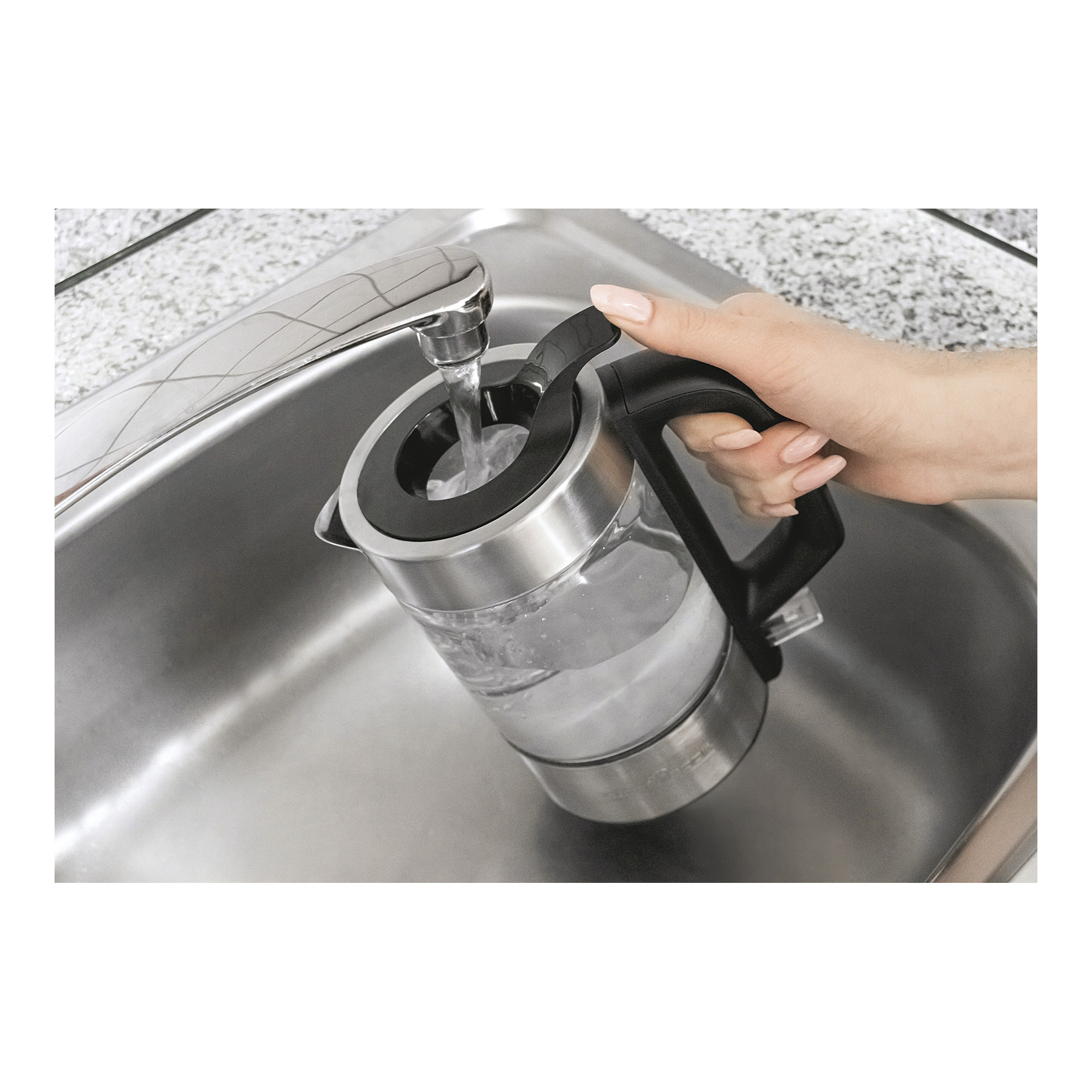 Wasserkocher aus Glas PC-WKS 1228 0,5 Liter